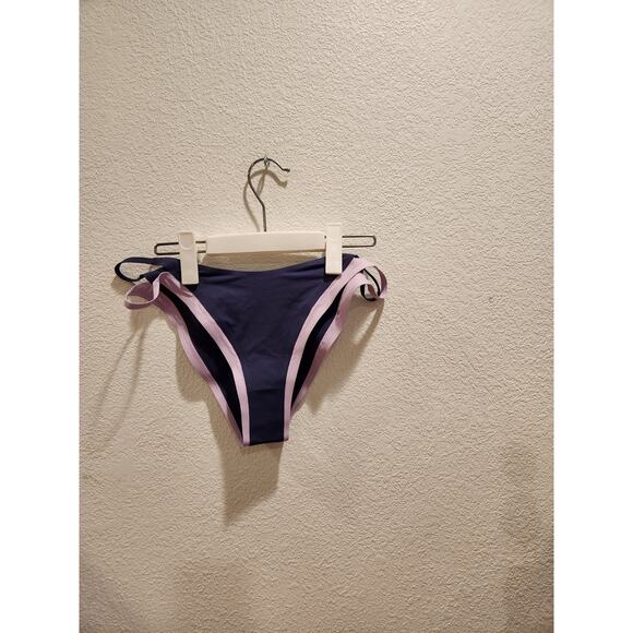 L*Space Bikini Bottom - Navy w/ Pink Trim, Size Large (NWT), Designer Swimwear - Picture 2 of 2